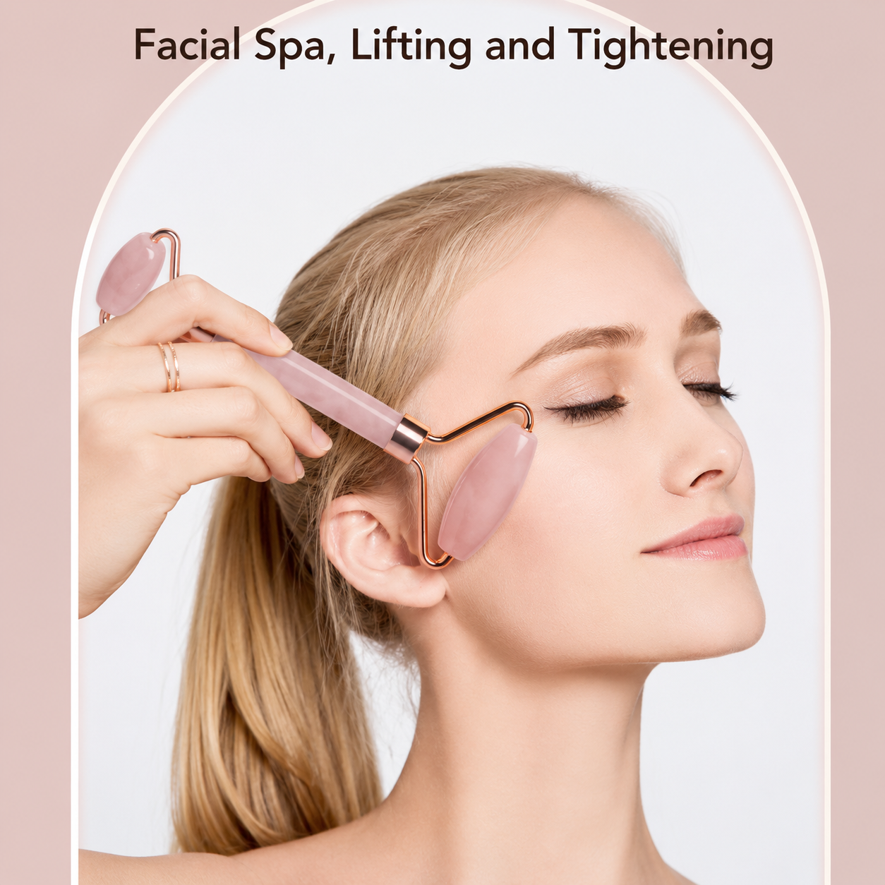 NOSRAC Sculpt & Glow Facial Roller & Gua Sha Set